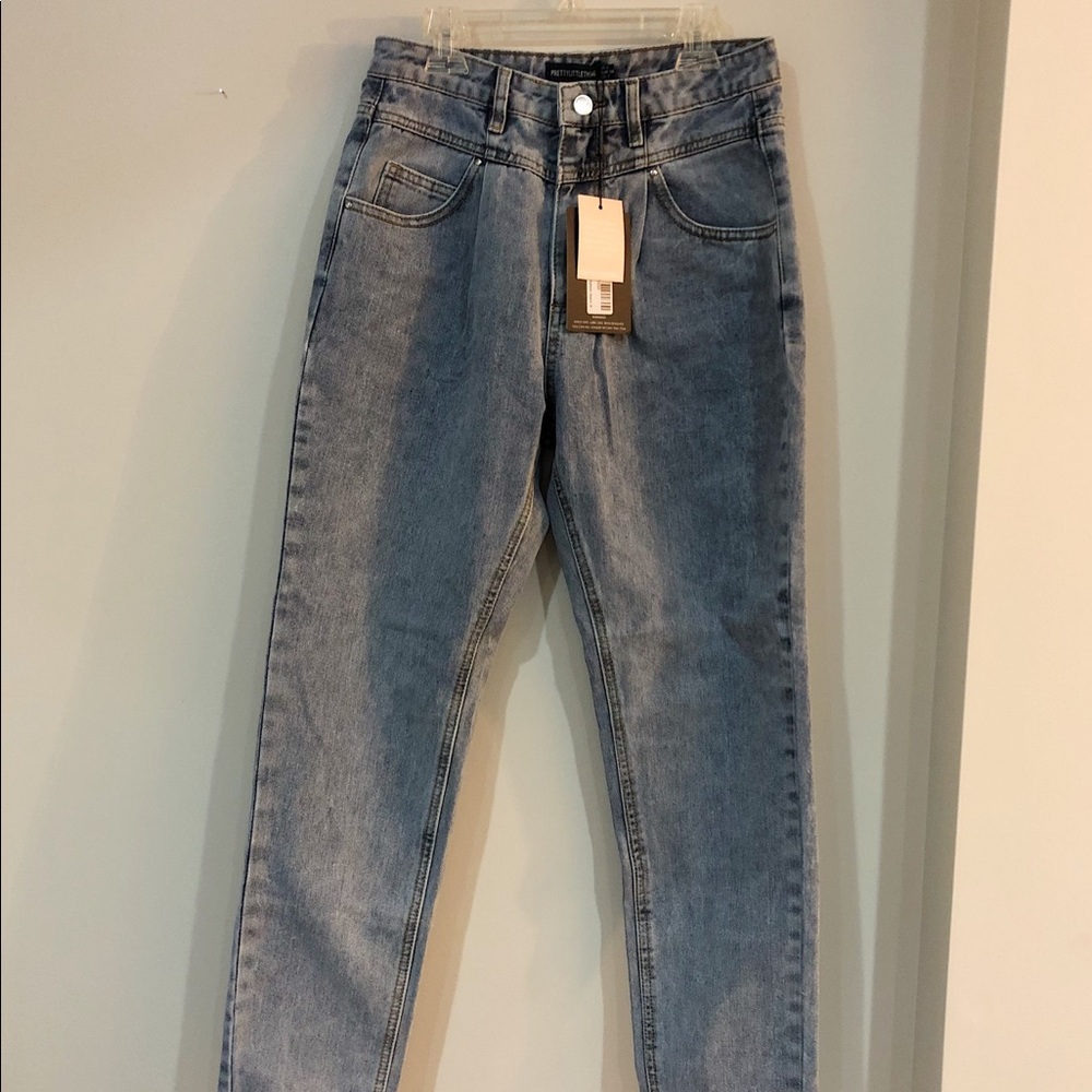 Prettylittlething high waisted mom jeans